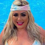 Gemma Collins beats the heat as she takes dip in pool in skimpy bikini