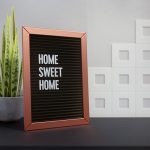 Cute Black Felt Letter Boards with Stands for Your Home