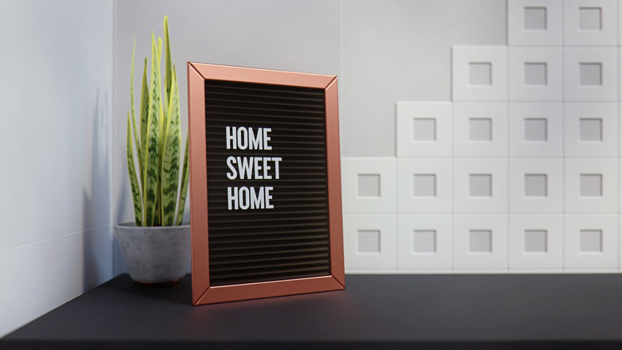 Cute Black Felt Letter Boards with Stands for Your Home