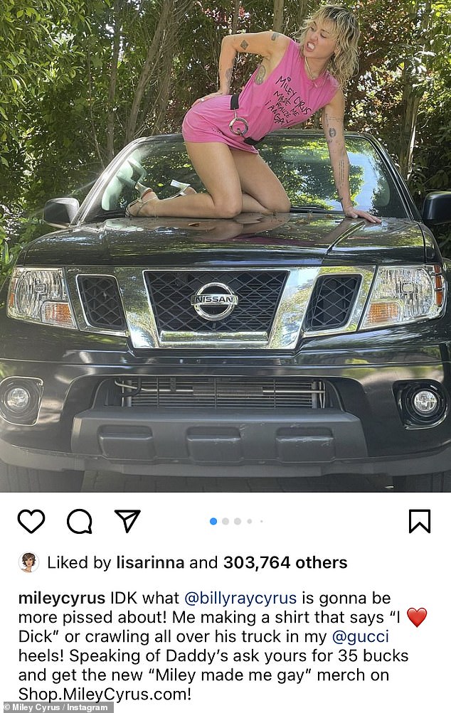 Tiene piernas desde hace días: y Miley Cyrus las mostró en una nueva publicación de Instagram ardiente que conecta algunos de sus productos este martes.