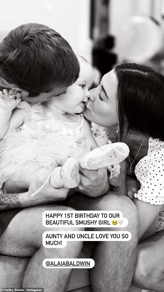 Homenaje: Hailey Bieber compartió un dulce homenaje a su sobrina bebé Iris Elle en honor a su primer cumpleaños