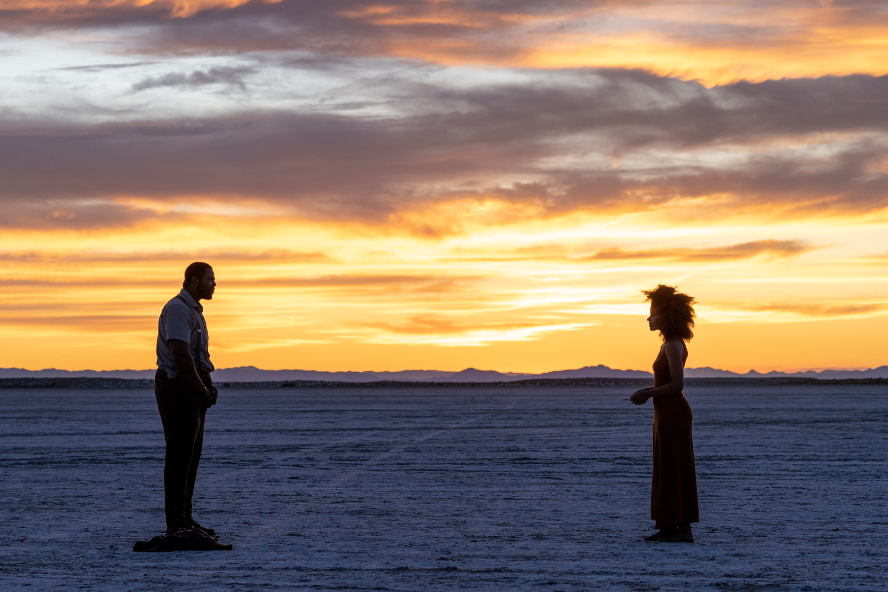 Left to Right: Winston Duke as Will, Zazie Beetz as Emma in NINE DAYS