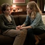 (from left) Evan Hansen (Ben Platt) and Heidi Hansen (Julianne Moore) in Dear Evan Hansen, directed by Stephen Chbosky.