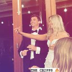 La estrella de Cripps: West Eagles Jamie Cripps (izquierda) se casó con la glamorosa prometida Liv Stanley (derecha) en la ceremonia de Australia Occidental con festividades que tienen lugar en Black Brewing Co