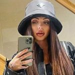 Jesy Nelson stuns in leather jacket and bucket hat in mirror selfie