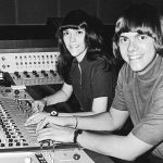 Karen and Richard in A&M Studio B, Los Angeles, 1970