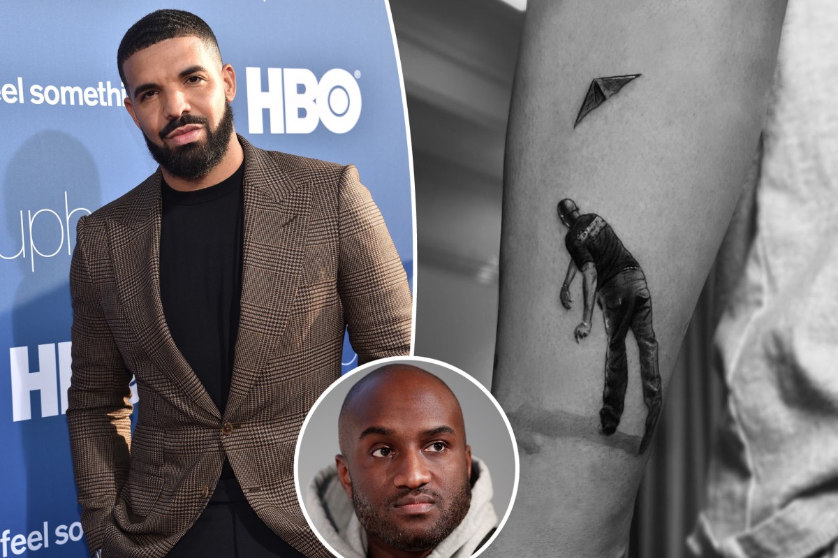 Drake rinde homenaje al fallecido Virgil Abloh con un nuevo tatuaje