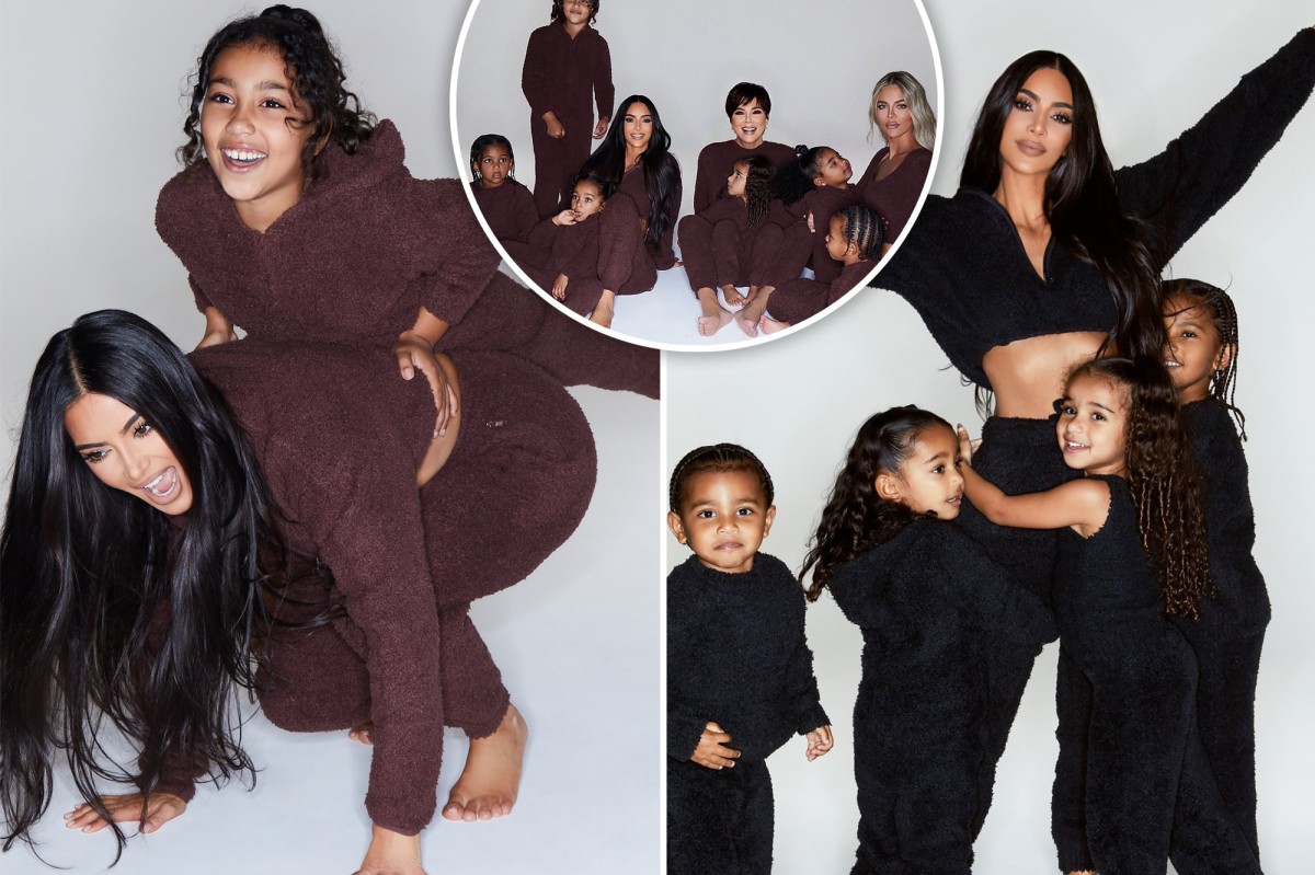 Kim Kardashian comparte fotos familiares de Navidad