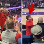 Aficionado de Wisconsin Hoops prohibido por gesto ocular dirigido a estudiantes asiáticos durante el juego