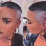 Demi Lovato revela un tatuaje de araña en la cabeza después de un período de rehabilitación