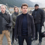 MISSION: IMPOSSIBLE - FALLOUT, from left: Simon Pegg, Rebecca Ferguson, Tom Cruise, Ving Rhames, 2018. ph: David James /© Paramount /Courtesy Everett Collection