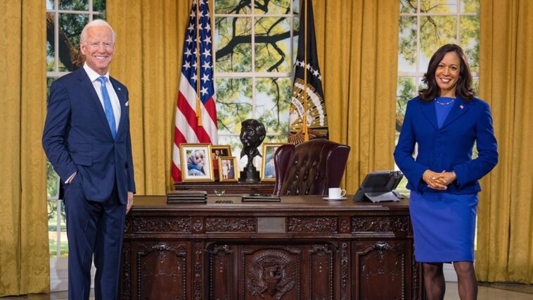 Se revelan las figuras de cera de Joe Biden y Kamala Harris, primer Veep en Madame Tussauds