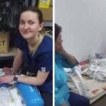 Bebés recién nacidos ucranianos trasladados a refugio antibombas, UCIN improvisada