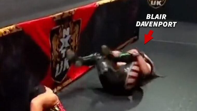 Blair Davenport de WWE sufre una lesión grave en la pierna al saltar de la cuerda superior en el partido