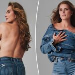 Brooke Shields posa en topless para la campaña de mezclilla de Jordache