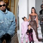 Kanye West 'apenas ve a sus hijos' en medio del divorcio de Kim K.