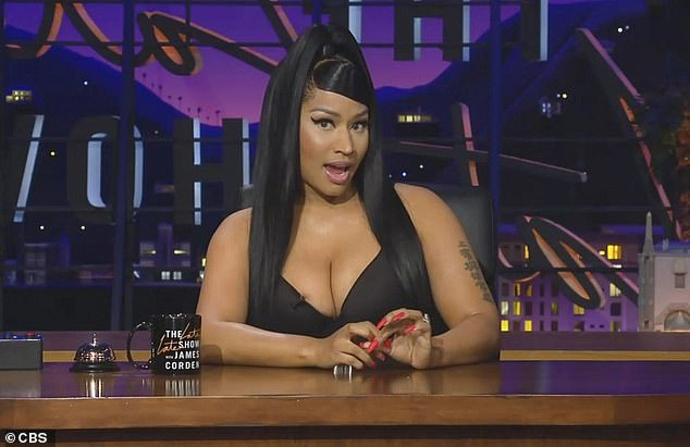 Reina del rap: Nicki Minaj se hizo cargo temporalmente de The Late Late Show con James Corden el jueves y habló sobre la maternidad y la música