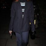 Impresionante: Nicola Roberts se veía chic sin esfuerzo cuando llegó al Daniel w.  Show de Fletcher durante la Semana de la Moda de Londres el sábado