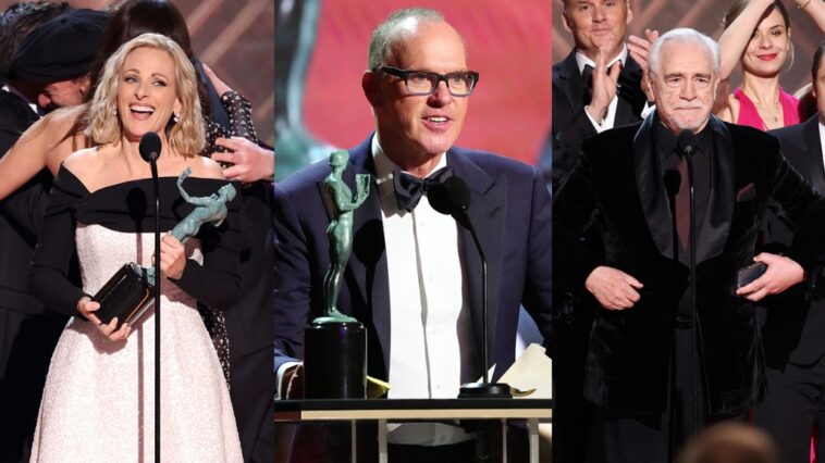 Premios SAG: 'CODA' hace historia, Michael Keaton se emociona, el discurso de Brian Cox y otros momentos memorables