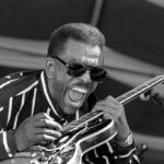 NEW ORLEANS, UNITED STATES - MAY 3: Syl Johnson performing at the New Orleans Jazz & Heritage Festival on May 3, 1997. (Photo by Clayton Call/Redferns)