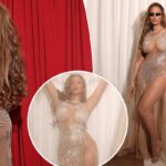 Beyoncé luce un vestido casi desnudo en la fiesta posterior a los Oscar 2022