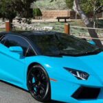 El viejo auto de Chris Brown llega al mercado, 2012 Miami Blue Lamborghini Aventador