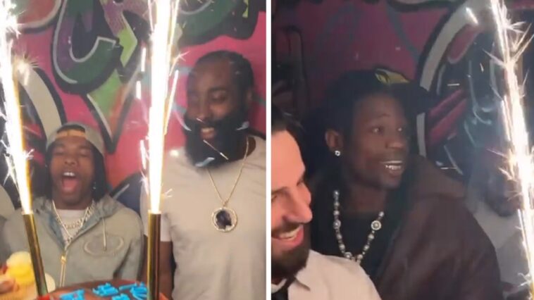 James Harden se junta con Travis Scott y Lil Baby después de la derrota ante los Nets