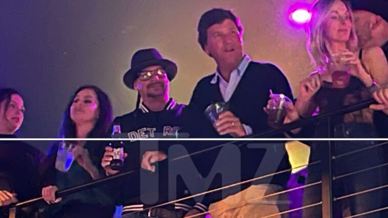 Tucker Carlson pasa el rato en el bar de Nashville de Kid Rock antes de la entrevista