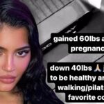 Kylie Jenner revela que "engordó 60 libras" durante los problemas posteriores al embarazo