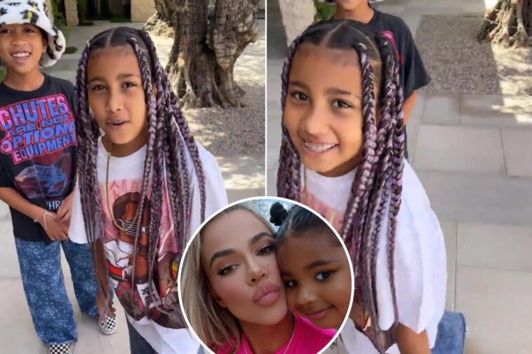 La hija de Kim Kardashian, North, advierte a su prima True que '4 apesta'