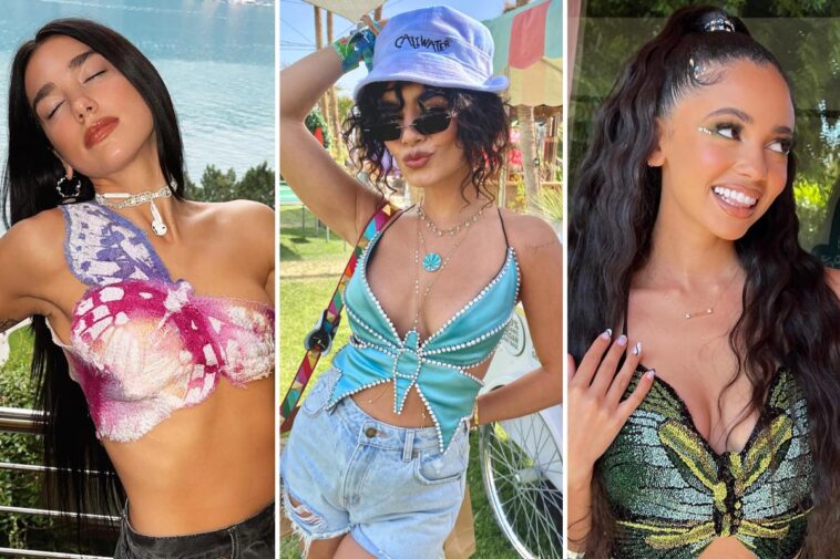 Los sujetadores de mariposa son tendencia con celebridades como Dua Lipa