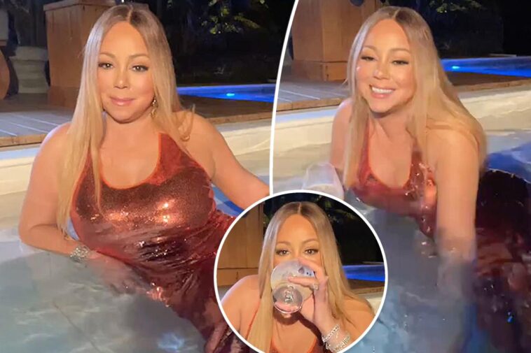 Mariah Carey se sumerge en un brillante vestido de Tom Ford de $ 5K