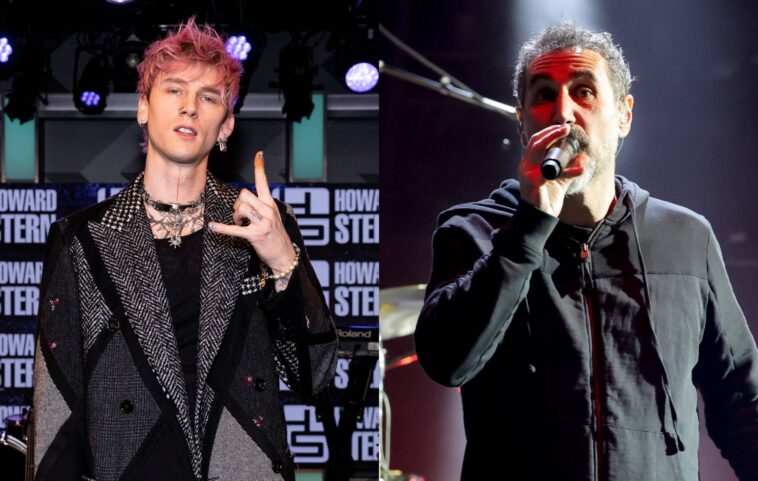 Mira a Machine Gun Kelly versionar 'Aerials' de System Of A Down en 'The Howard Stern Show'