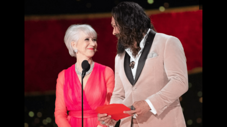 For 'Fast &amp;amp; Furious, Helen Mirren is excited that Jason Momoa is the 'ideal suit