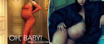 Rihanna embarazada cubre la edición de mayo de 2022 de Vogue con un catsuit de encaje