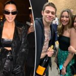 Según los informes, Kim Kardashian conoce a los abuelos de Pete Davidson