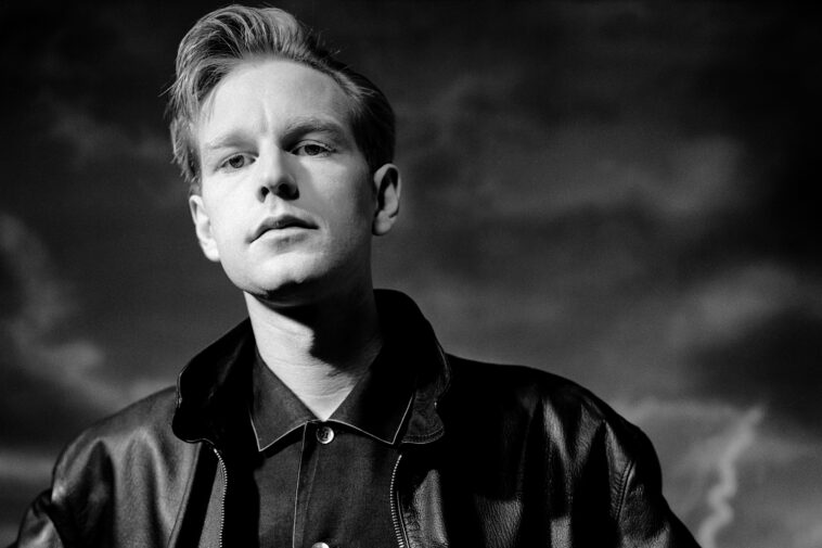 Andy Fletcher of Depeche Mode, photographed on 6th October, 1987. (Photo by John Stoddart/Popperfoto via Getty Images)