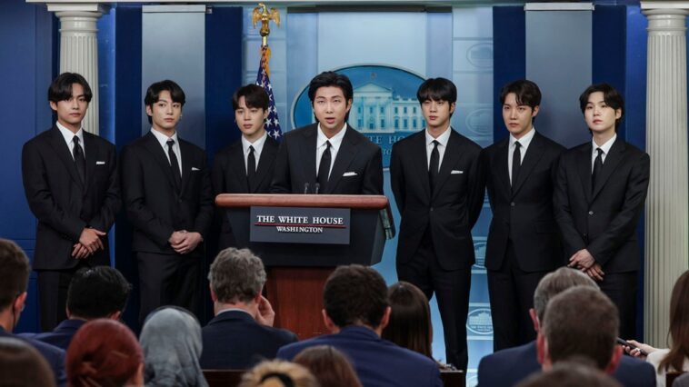 BTS entrega un poderoso mensaje contra los crímenes de odio dirigidos a Asia en la rueda de prensa de la Casa Blanca