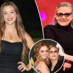 Billie Lourd habla de ir sin sostén como mamá Carrie Fisher