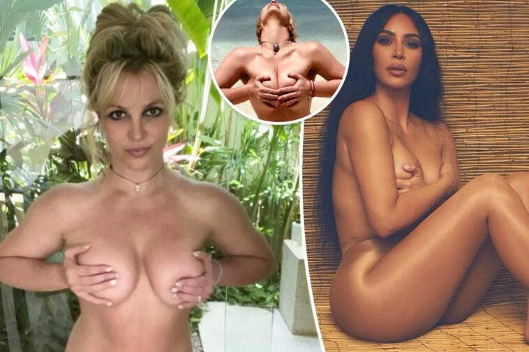 Fans de Britney Spears defienden fotos desnuda y hacen comparación con Kim K.