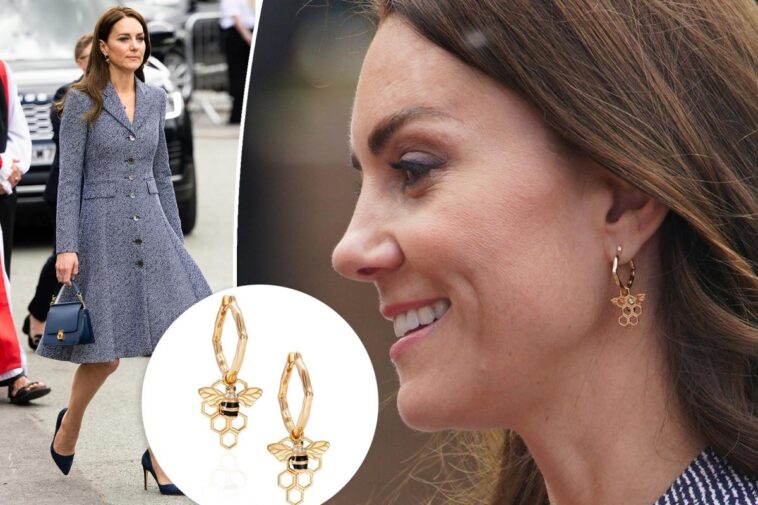 Kate Middleton honra a las víctimas del ataque de Manchester con aretes de abejas