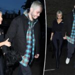 Kim Kardashian y Pete Davidson se dan la mano en Reino Unido