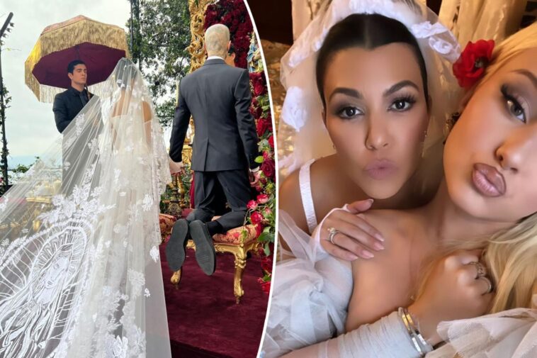 Kourtney Kardashian y Travis Barker tienen otra boda en Italia