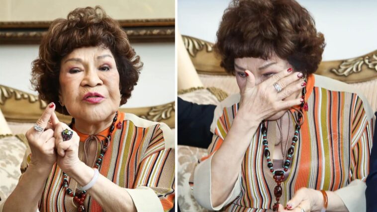 La actriz de los años 60 Chou Yu, de 84 años, logró escapar de ser molestada por un director porque su cheongsam era demasiado ajustado