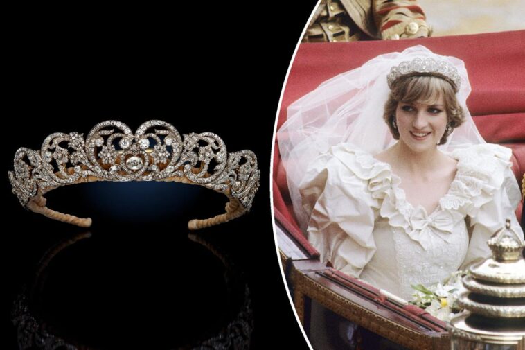 La tiara de la boda de la princesa Diana se exhibirá en Sotheby's