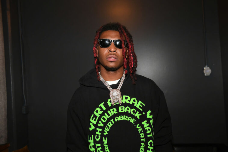 ATLANTA, GEORGIA - OCTOBER 06:  Rapper Lil Keed backstage during V-103 V-Jam at The Loft at Center Stage on October 06, 2019 in Atlanta, Georgia. (Photo by Paras Griffin/Getty Images)