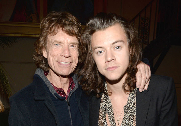(Exclusive Coverage) Musician Harry Styles of One Direction attends The Rolling Stones Los Angeles Club Show after party at The Fonda Theatre on May 20, 2015 in Los Angeles, California. The Rolling Stones played a special surprise show at The Fonda Theatre in Los Angeles with a one-time only set featuring the original Sticky Fingers album in its entirety with additional Stones hits. The intimate performance was a celebration of the June 9th re-issue of the Sticky Fingers album, one of the most revered albums in the band's storied catalog, the 1971 classic features timeless tracks such as 'Brown Sugar', 'Wild Horses', 'Bitch', 'Sister Morphine' and 'Dead Flowers'. The Stones will kick off their 15-city North American ZIP CODE Tour at Petco Park in San Diego on Sunday, May 24, 2015.