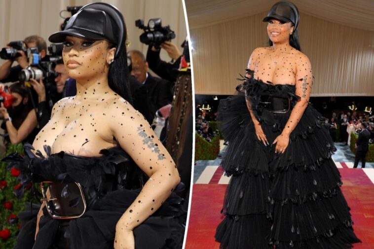 Nicki Minaj camina por la alfombra roja de Met Gala 2022 con 'las tetas saltando'