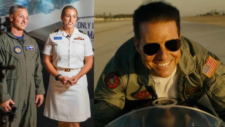 ¿Por qué Tom Cruise no usa casco cuando anda en motocicleta por la base aérea?  Los pilotos militares estadounidenses de la vida real reaccionan a Top Gun: Maverick