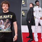 Jack Harlow protesta por el desaire de Lil Nas X con una camiseta en los BET Awards 2022